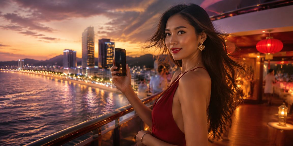 Khung cảnh bãi biển Đà Nẵng và không khí cá cược thể thao sôi động